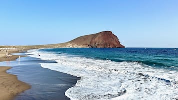 På stranden, badehåndklæder