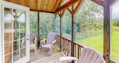 Dog-friendly houses close to Seneca Lake with firepit, deck, & washer/dryer