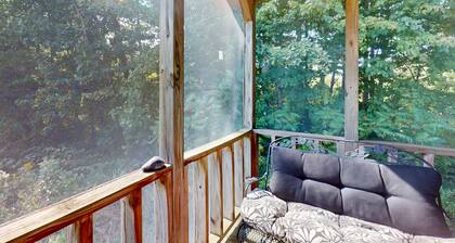 Dog-friendly houses close to Seneca Lake with firepit, deck, & washer/dryer