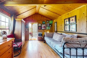 TV - Dog-friendly houses close to Seneca Lake with firepit, deck, & washer/dryer (Hector)