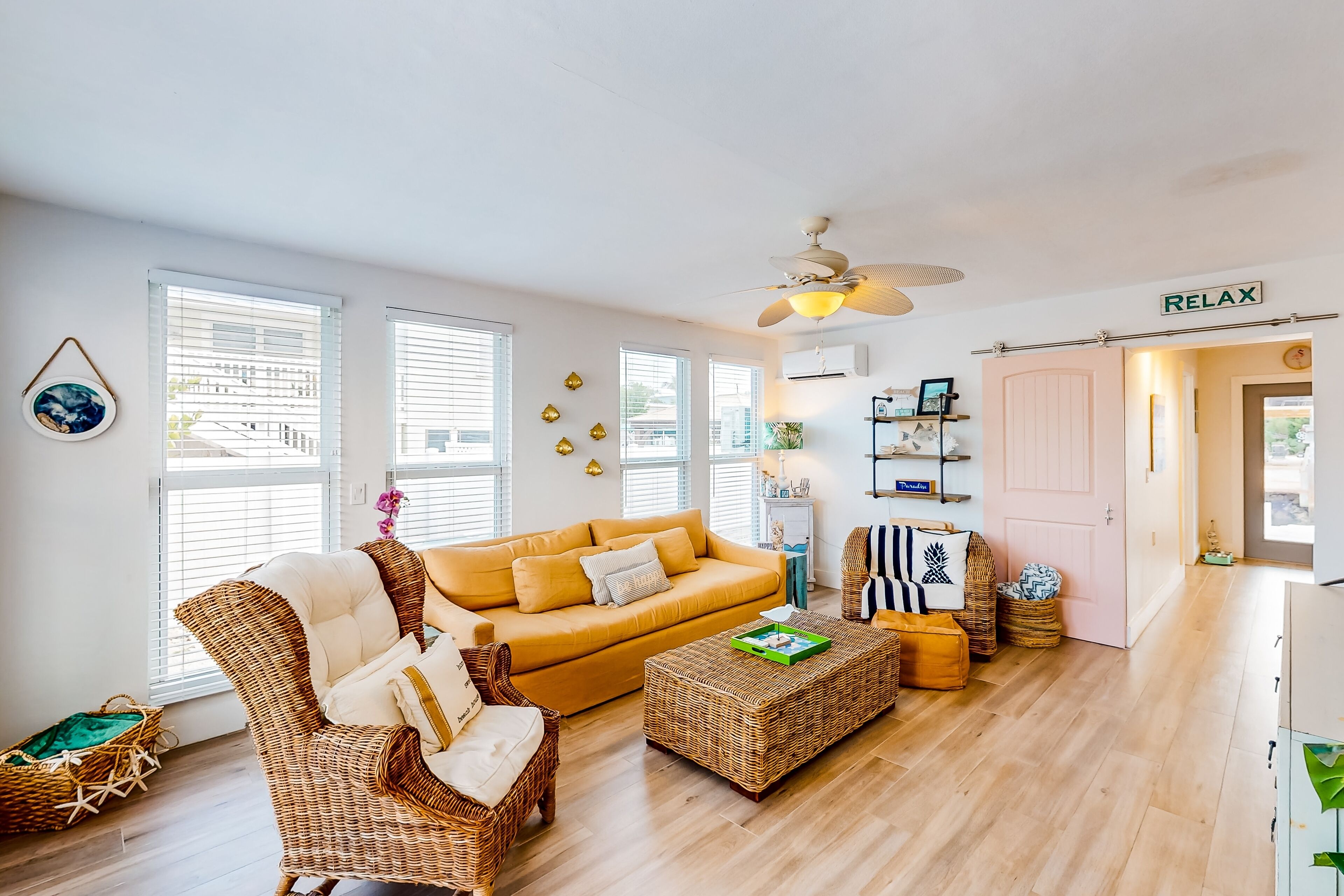 Waterfront charmer with plunge pool, covered patio, and bikes - dog-friendly