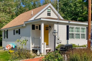 Exterior - Quintessential lakeside cottage with swimming, picnic tables, & mountain view (Meredith)