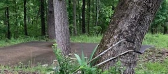 Relax in the Ozark woods at a quiet nature retreat with a private walking trail.