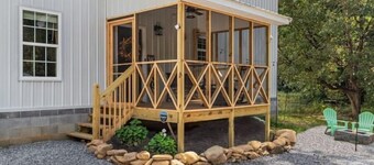 2 bed, 2 bath Modern Rustic barndominium. The Old Homeplace