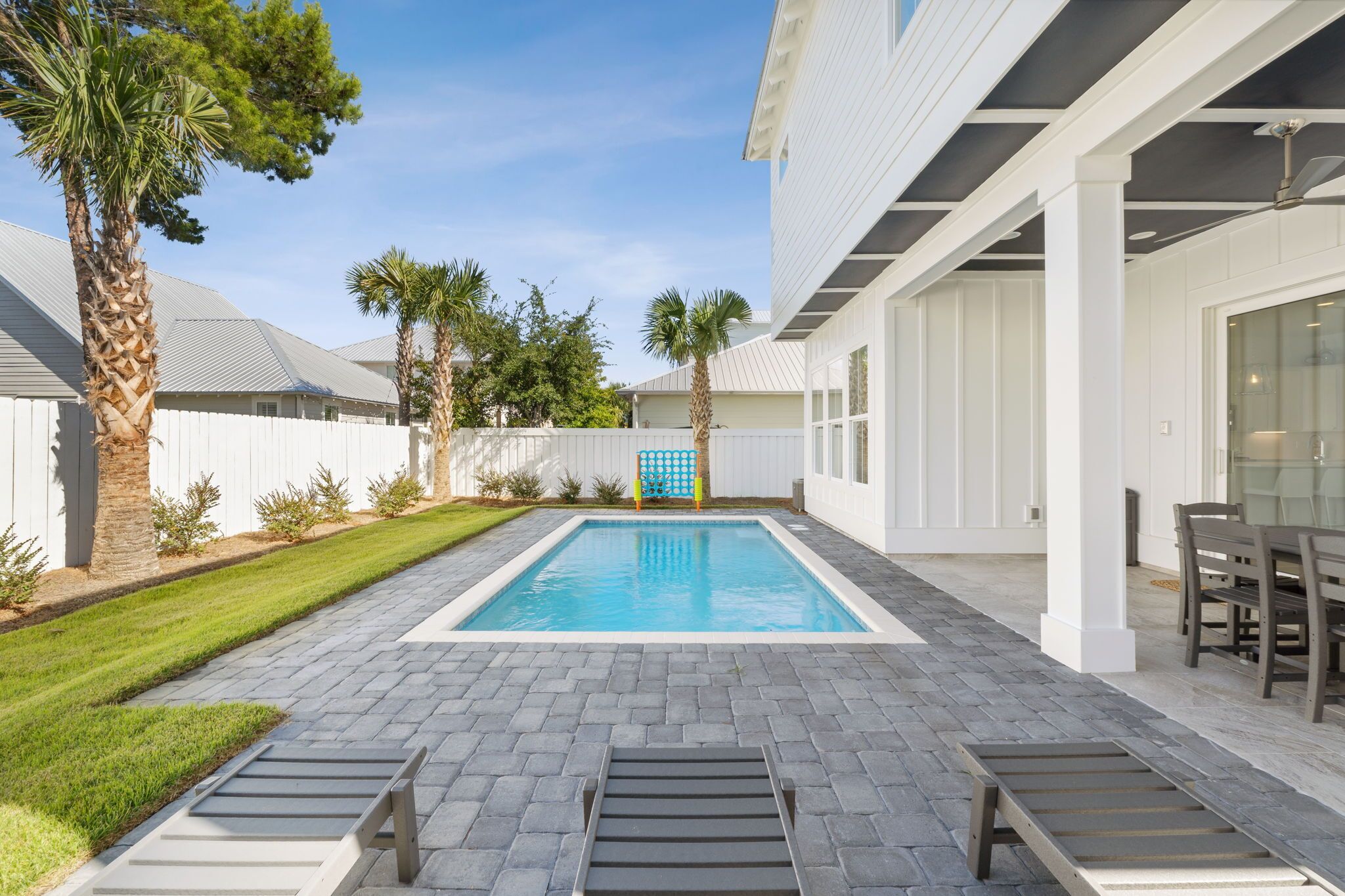 Et oppvarmet basseng