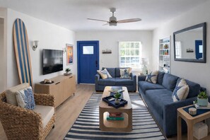 Smart-tv, bøger, kontorer