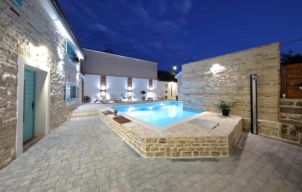 A heated pool