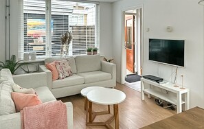 Una televisión, un reproductor de DVD