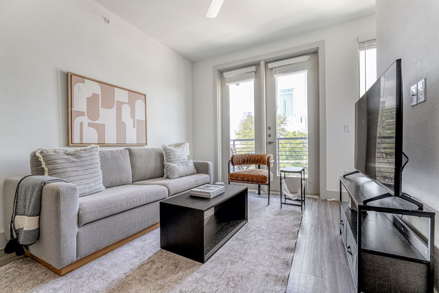 Deluxe Downtown 2BR w/ Gym & Deck, nr Convention Center, by Blueground