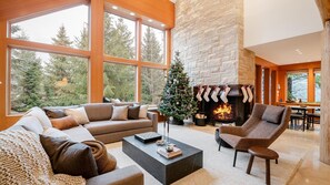 TV, fireplace, DVD player