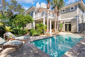 Una piscina riscaldata