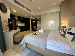 Appartement luxueux | 1 chambre, coffre-fort, fer et planche à repasser
