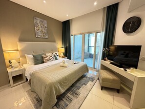 Appartement luxueux | 1 chambre, coffre-fort, fer et planche à repasser