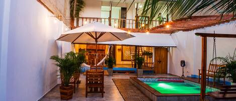 Room, 1 Bedroom, Smoking, Balcony | Pool | Outdoor pool