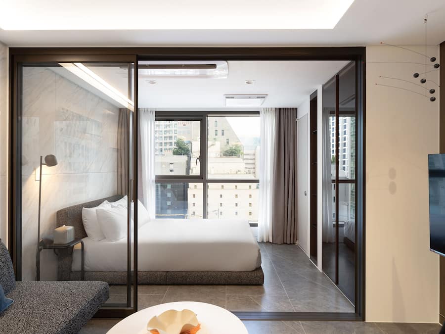 Desk, blackout drapes, free WiFi, bed sheets