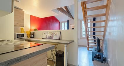Studio en duplex 'Cosy Hyper Centre Rennes' avec jardin partagé et Wi-Fi