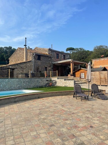 Villa 'Masia Can Vilar' with Mountain Views, Private Pool and Wi-Fi