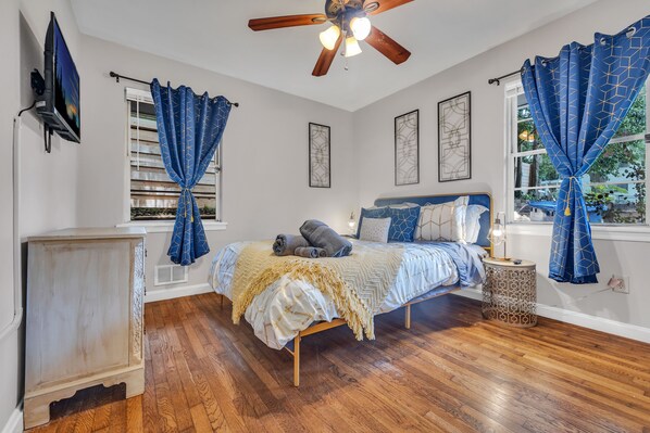 2 habitaciones, tabla de planchar con plancha y wifi gratis