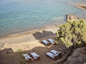 Private beach