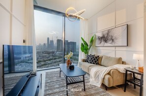 럭셔리 아파트 | 거실 공간