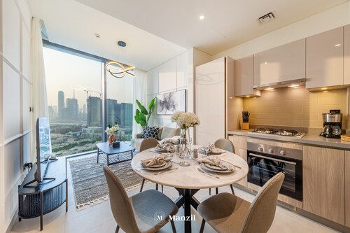 Manzil - Sleek 1BR nr Downtown w Burj views