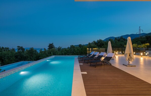 A heated pool