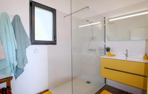Shower, hair dryer