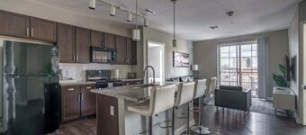 Downtown Views from a Stylish 2BR with Balcony