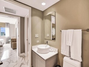 浴缸、吹风机、毛巾