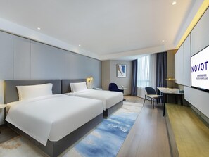 Deluxe Room, 2 Twin Beds | Down comforters, free minibar, in-room safe, blackout drapes