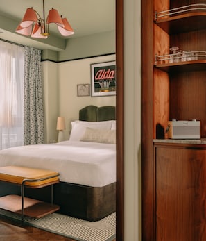 Quarto, 1 cama King | Wi-Fi de cortesia