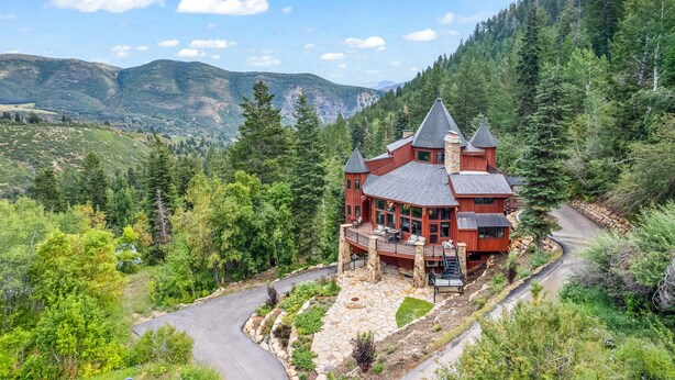 Unclassified image, 1 of 63, button - Snowfall Castle, Unbelievable Views, Rustic Mountain Masterpiece (Sundance)