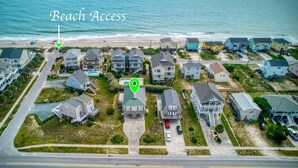 Exterior - Port Folio - Adorable 3 BR home with Covered Porch! (Surf City)