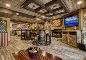 Bar (on property) - Pool is Open in April! Tudor Rose Lodge - WOW! (Sevierville)