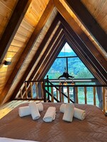 バンガロー | 1 室のベッドルーム、高級寝具、デスク、遮光カーテン