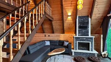 Bungalow | 1 makuuhuone, ylelliset vuodevaatteet, työpöytä, pimennysverhot