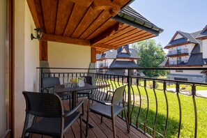 公寓, 1 间卧室, 壁炉, 山景 | 阳台