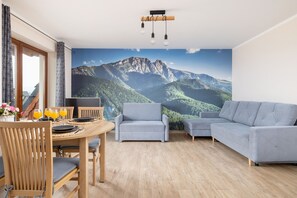 Apartment, 1 Bedroom, Balcony, Mountain View | Living room - Salwatorianska28 for 5 People by Renters (Zakopane)