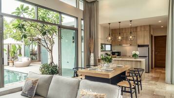 ALANNA 2 Bedroom Signature Pool Villa | Living area | 50-inch Smart TV with digital channels, toys