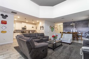 Villa, 5 Bedrooms | Living area | Smart TV - Brilliance At Solterra Resort By Shine Villas #092 5 Bedroom Villa (Davenport)