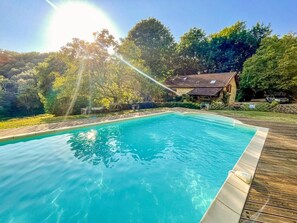 Outdoor pool, a heated pool - Stunning Dordogne Holiday House and private heated pool. (Saint-Pompont)