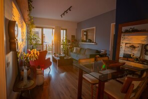 Living area - Apartamento com Vista Para o mar na Barra da Tijuca (Barra da Tijuca Rio de Janeiro)