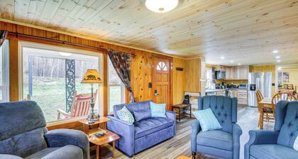 Fire Pit & Covered Deck! Cozy, Rustic Cosby Cabin