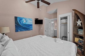 2 bedrooms, iron/ironing board, travel crib, WiFi
