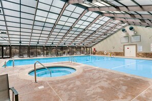 Indoor pool, a heated pool