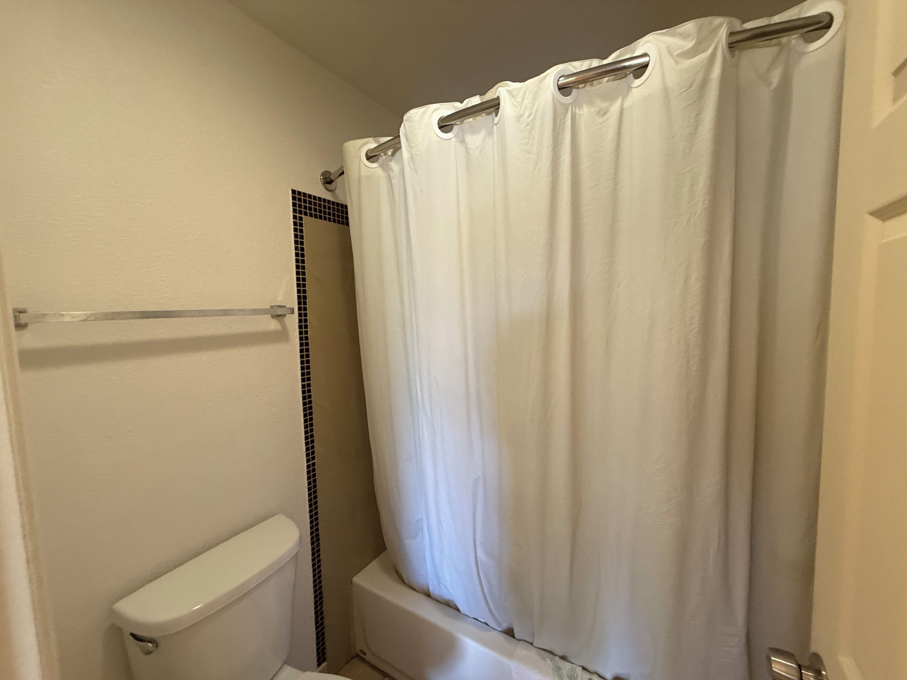 Free toiletries, hair dryer (on request), towels