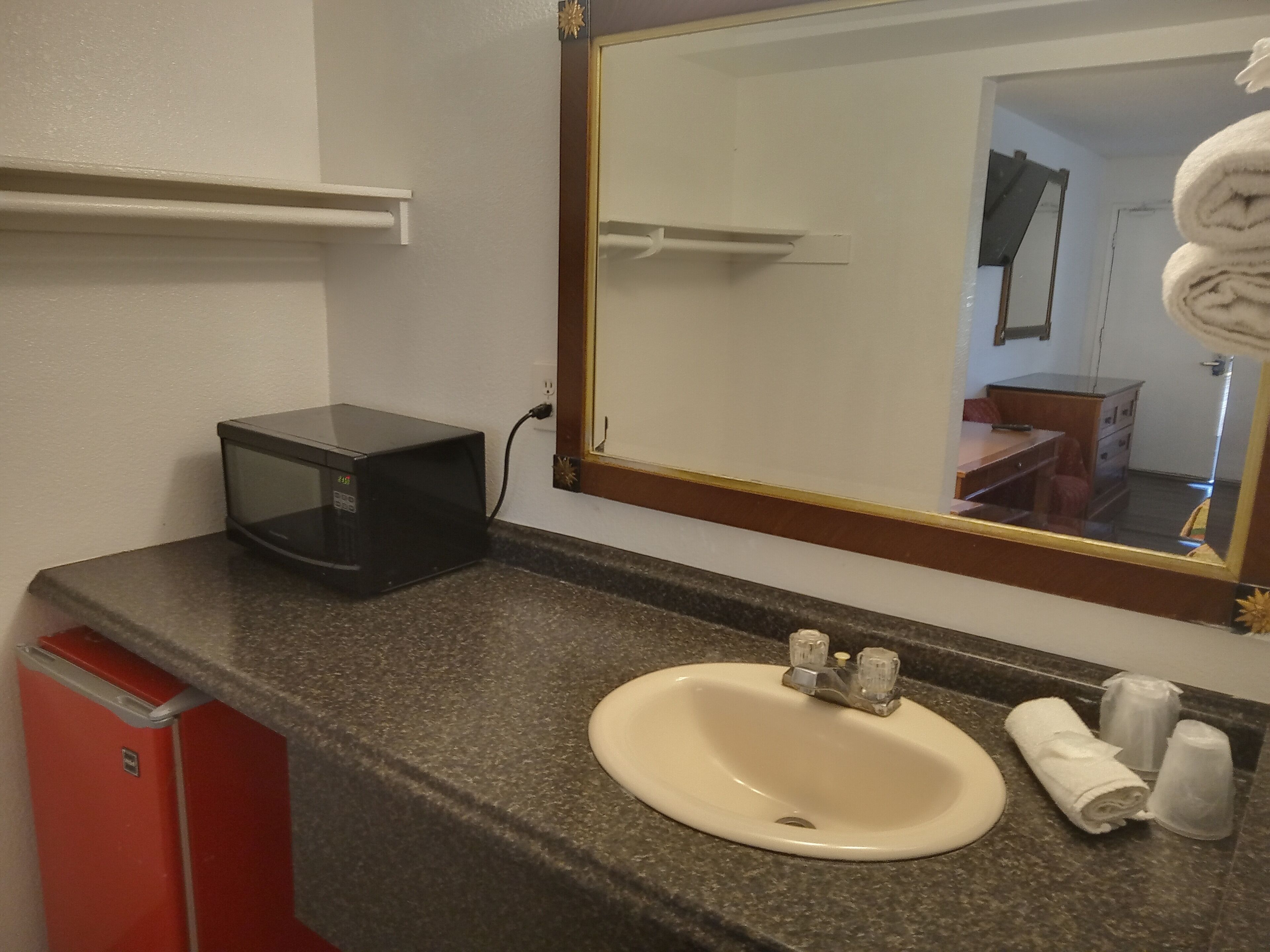 Free toiletries, hair dryer, towels