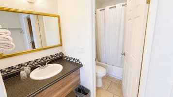 Free toiletries, hair dryer (on request), towels