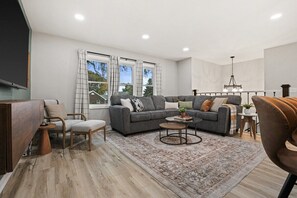 TV, fireplace, books, offices - 20min to Capitol - Garage - Yard - KING Bed - Pets (Madison)