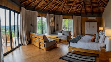 1 habitación y ropa de cama de alta calidad